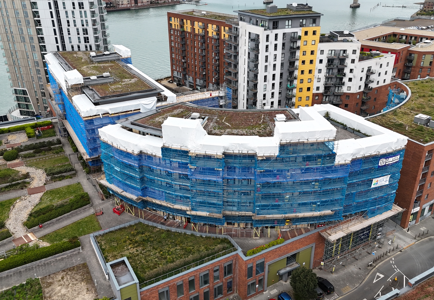Lawtech Group - UK - Cladding & Facade Specialists  - Centenary Quay